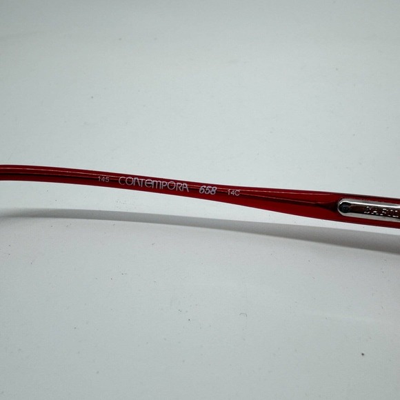 Safilo ELASTA Contempora Eyeglasses Frames 658 Red Womens 50-25-145 H9545 - Picture 5 of 7